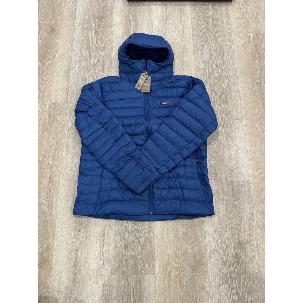 Patagonia Down Sweater Hoody - Women's XL, Clement Blue, NWT